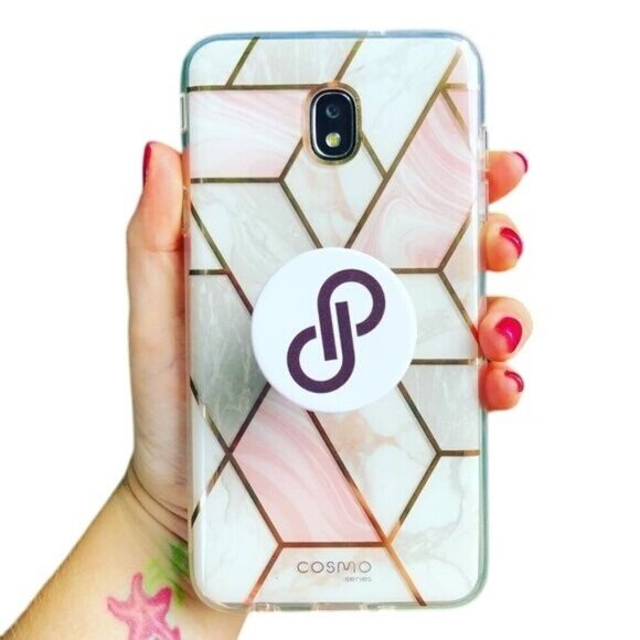 FREE WITH PURCHASE PopSockets Phone Grip Stand With Poshmark Logo Design White - Picture 1 of 6